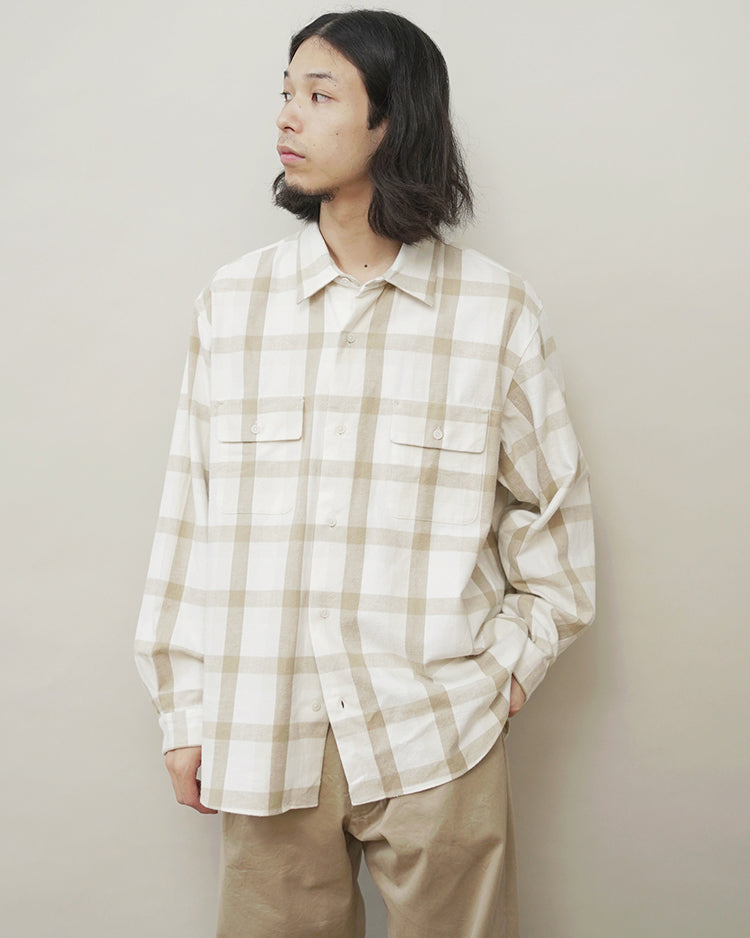 YAECA BUTTON SHIRT FLAP POCKET