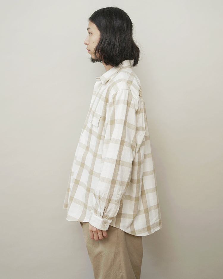 YAECA BUTTON SHIRT FLAP POCKET