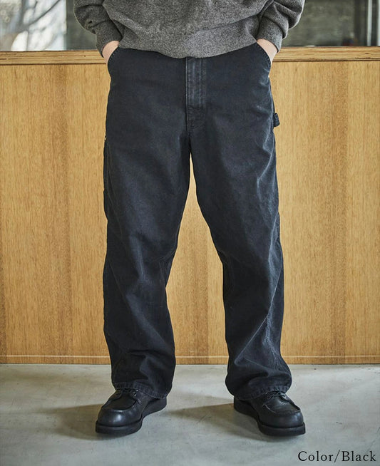 orSlow DAD’S FIT OXFORD PAINTER PANTS Black