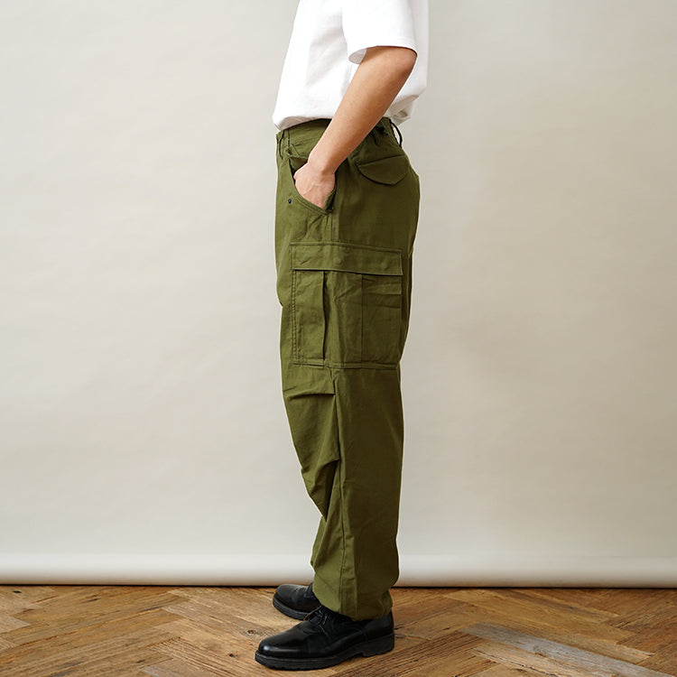 YAECA M-51 FIELD PANTS OLIVE SATIN