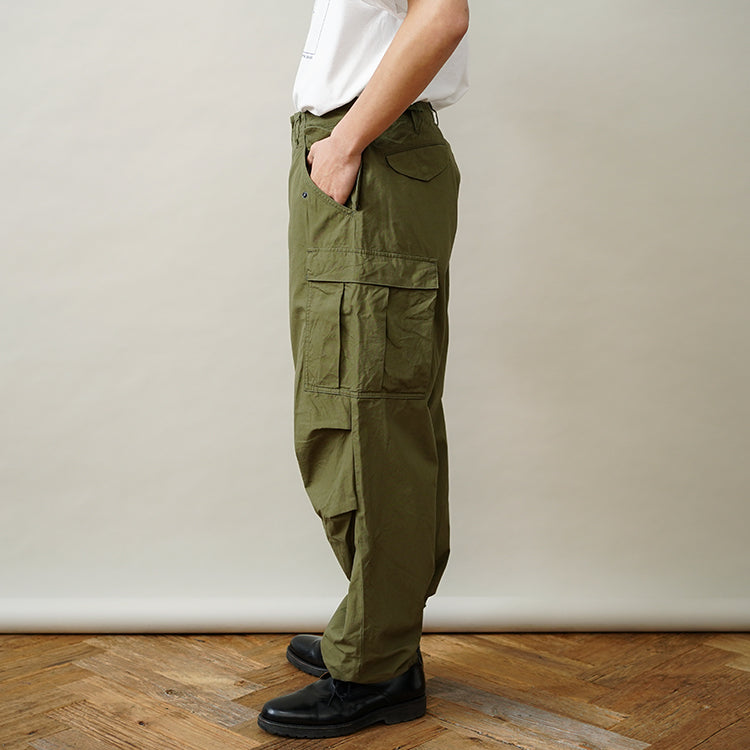 YAECA M-51 FIELD PANTS OLIVE POPLIN