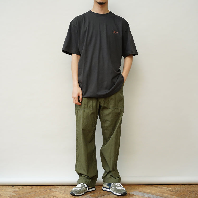 YAECA BAKER PANTS OLIVE POPLIN