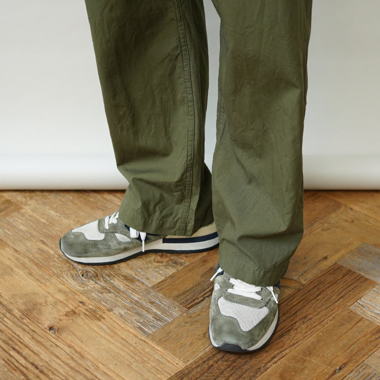 YAECA BAKER PANTS OLIVE POPLIN