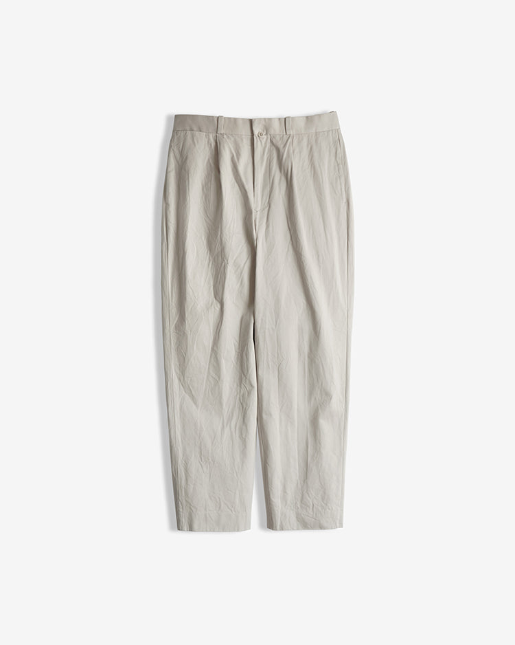 YAECA TUCK TAPERED - CHINO TROUSERS