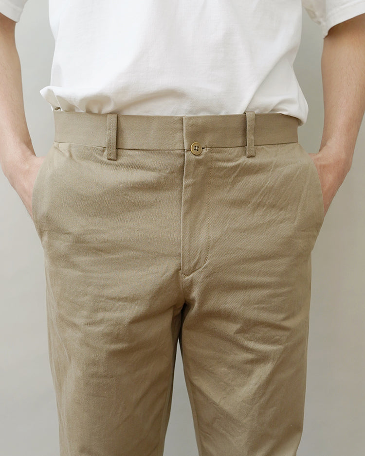 YAECA PIPED STEM CHINO