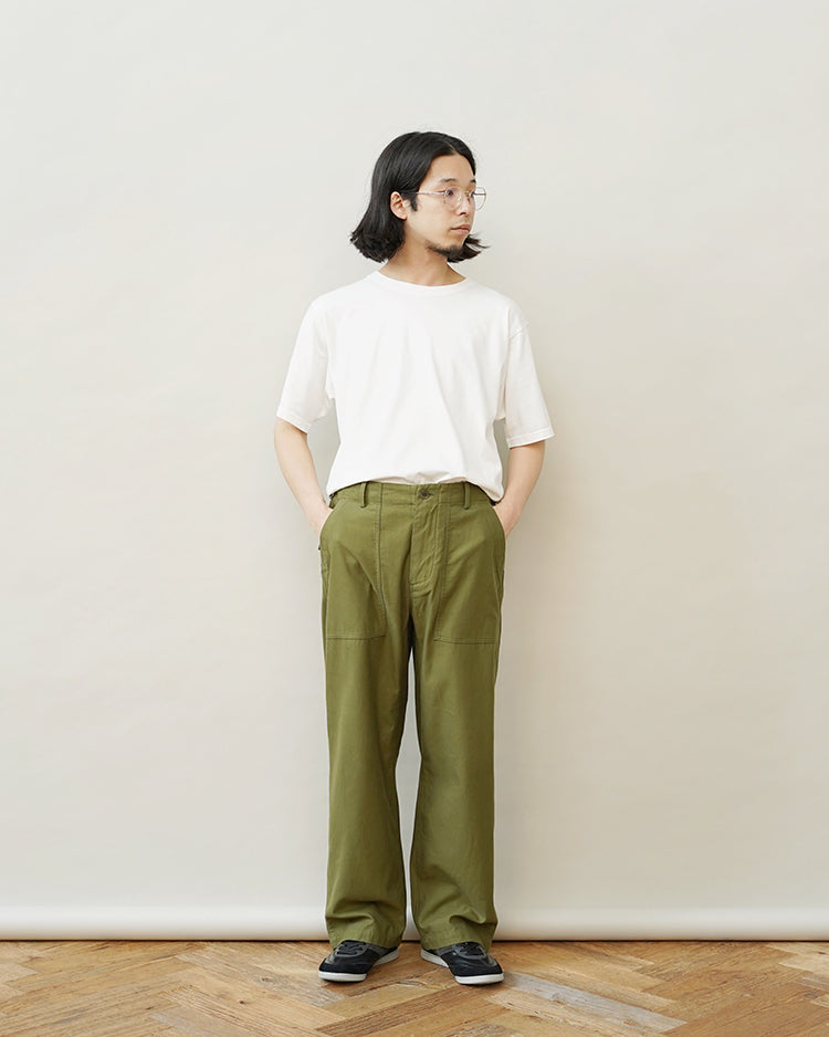 YAECA BAKER PANTS OLIVE SATIN