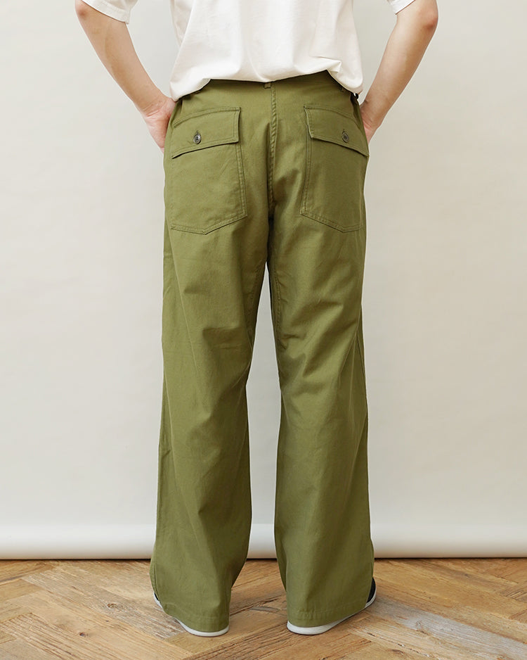 YAECA BAKER PANTS OLIVE SATIN