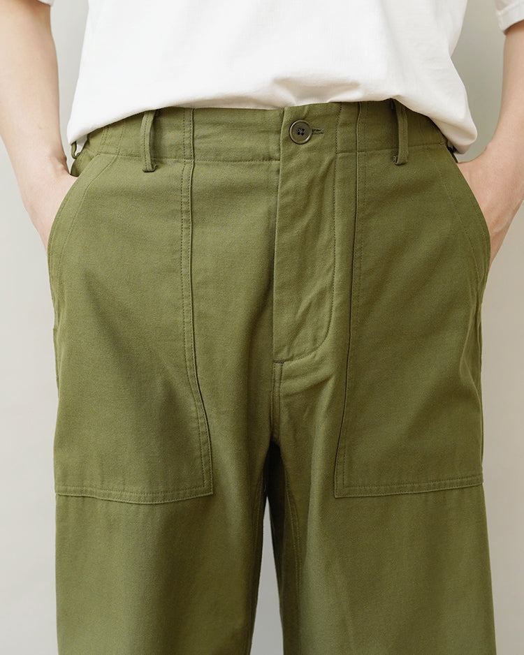 YAECA BAKER PANTS OLIVE SATIN