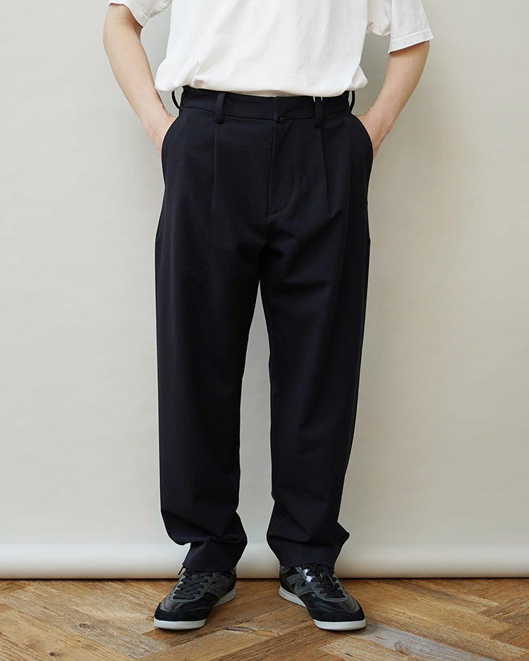 YAECA TUCK TAPERED 2WAY PANTS