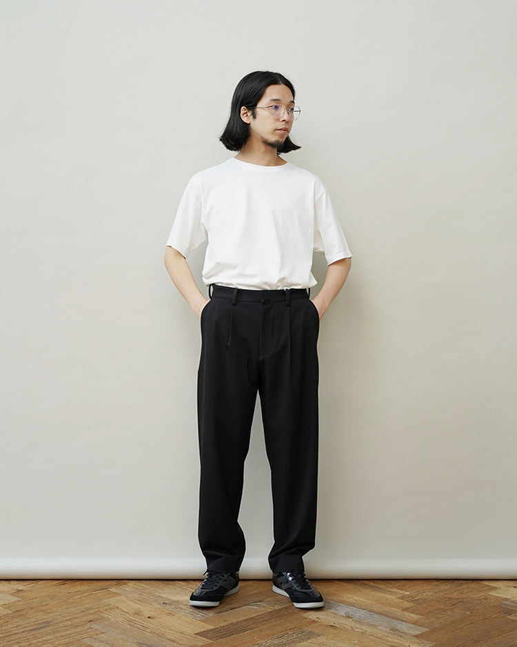 YAECA TUCK TAPERED 2WAY PANTS