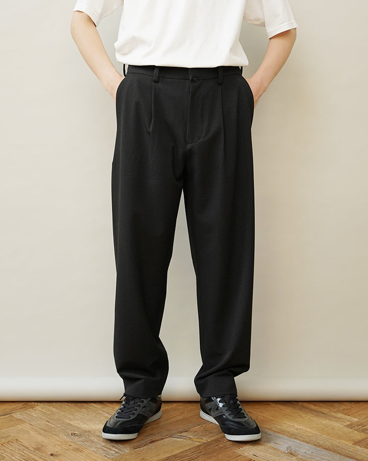 YAECA TUCK TAPERED 2WAY PANTS