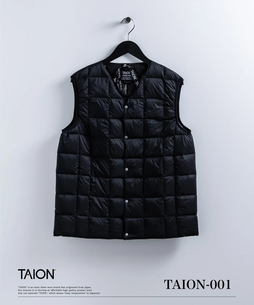 TAION V NECK BUTTON DOWN VEST