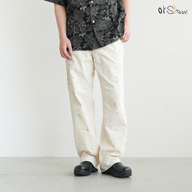orSlow 60's PAINTER PANTS WITH PAINT