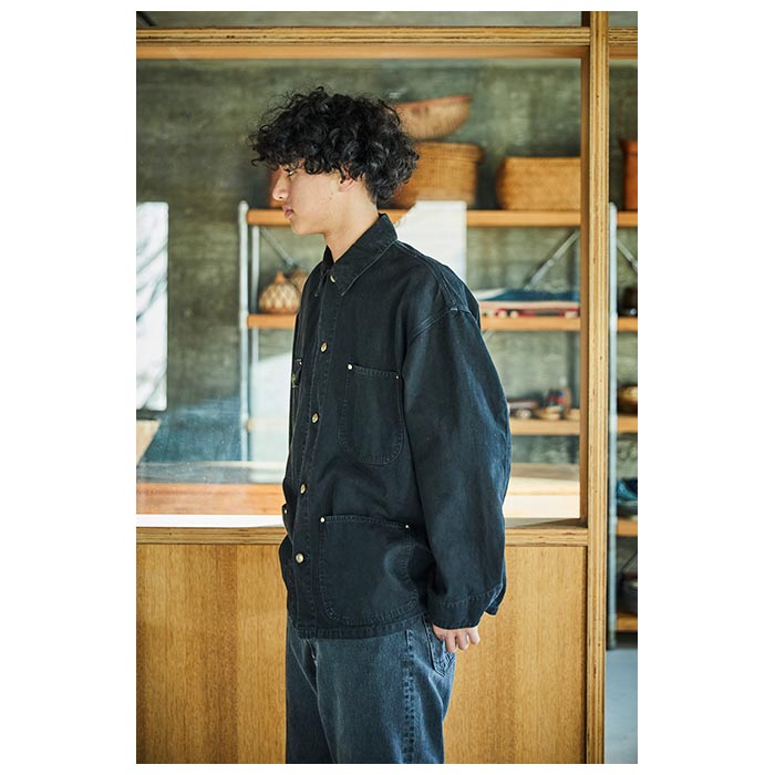 orSlow Relax Fit Oxford Coverall Black – unexpected store