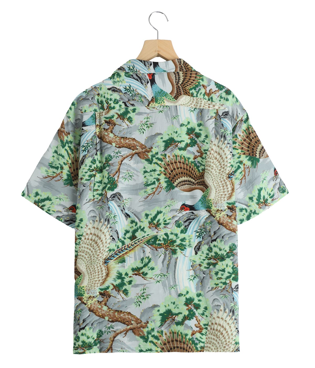 orSlow PEACOCK GARDEN HAWAIIAN SHIRT