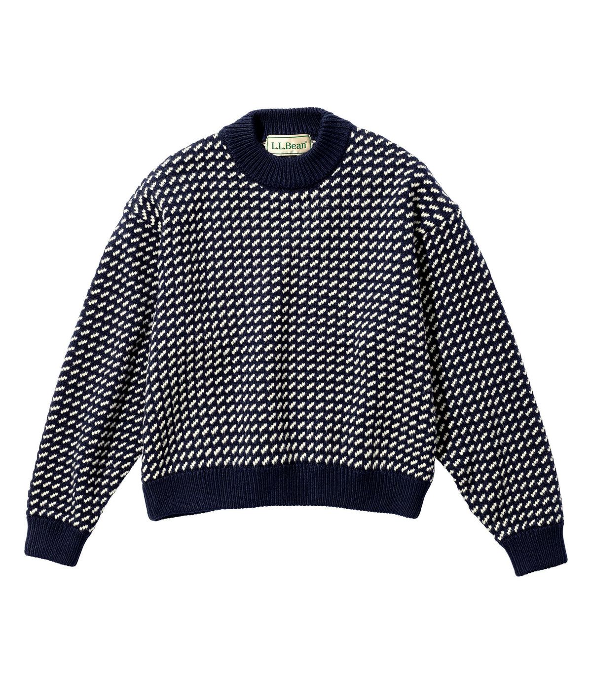 L.L.Bean JAPAN EDITION Women's Wayne Sweater Bird's-Eye