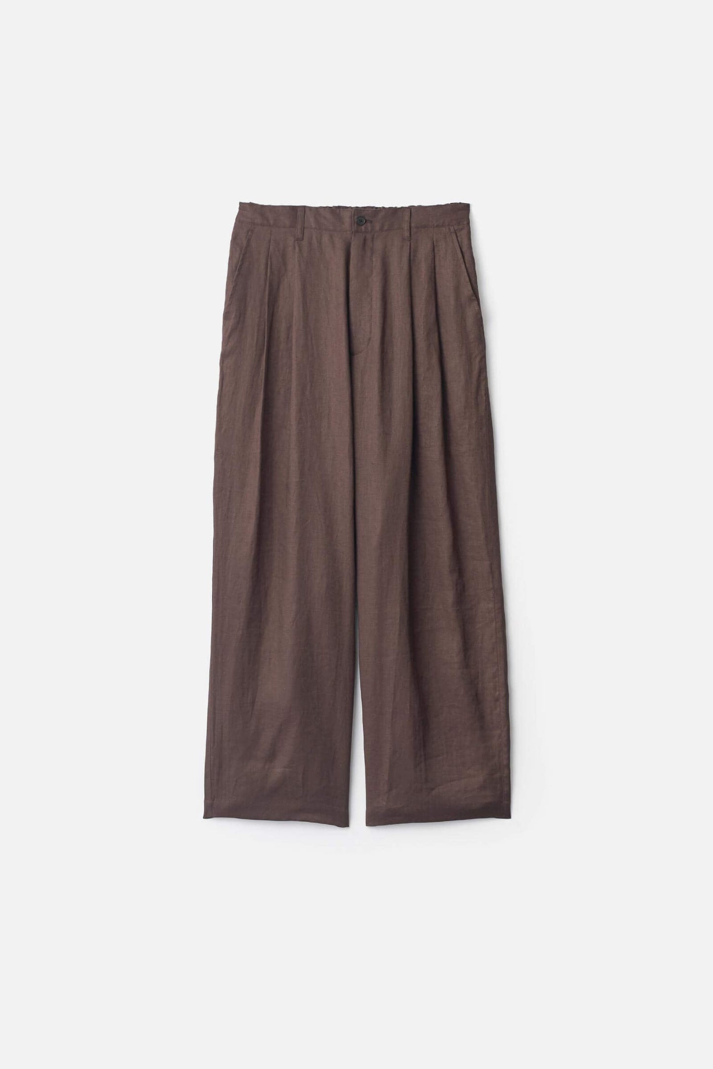 ssstein LIGHT LINEN WIDE EASY TROUSERS