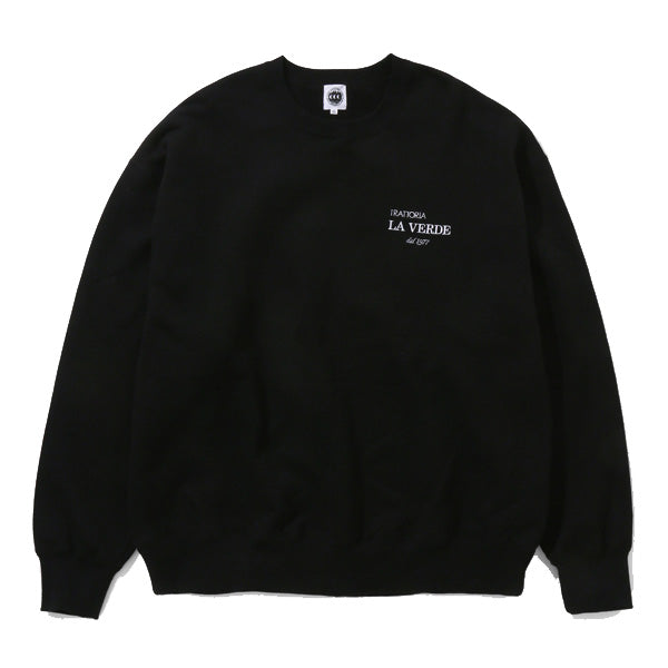 CITY COUNTRY CITY x TRATORIA LA VERDE_ EMBROIDERED LOGO COTTON SWEAT SHIRT