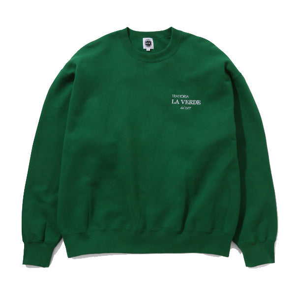 CITY COUNTRY CITY x TRATORIA LA VERDE_ EMBROIDERED LOGO COTTON SWEAT SHIRT