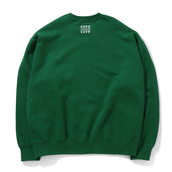 CITY COUNTRY CITY x TRATORIA LA VERDE_ EMBROIDERED LOGO COTTON SWEAT SHIRT