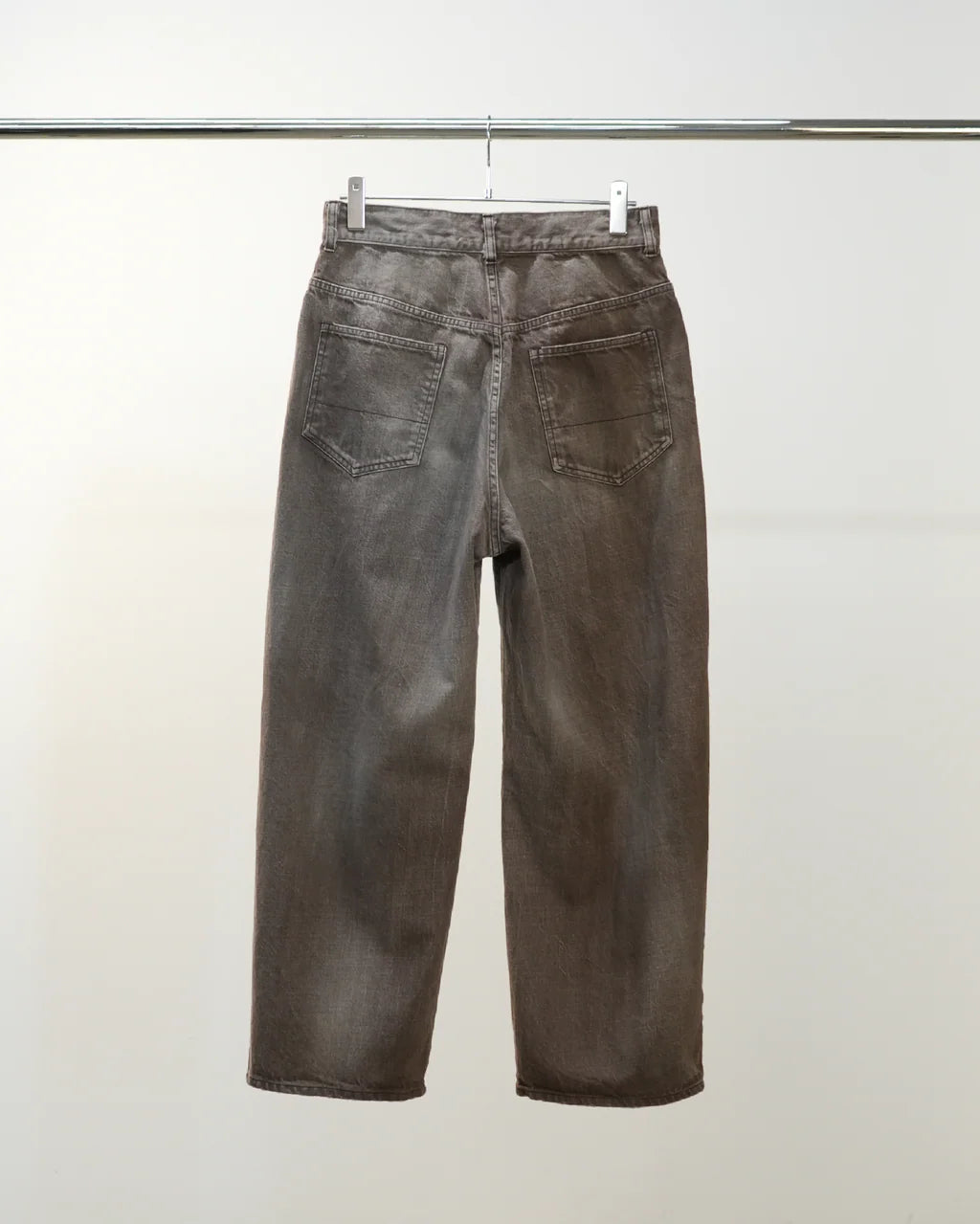 ANCELLM  DENIM PANTS #01 AGING01 (BROWN)