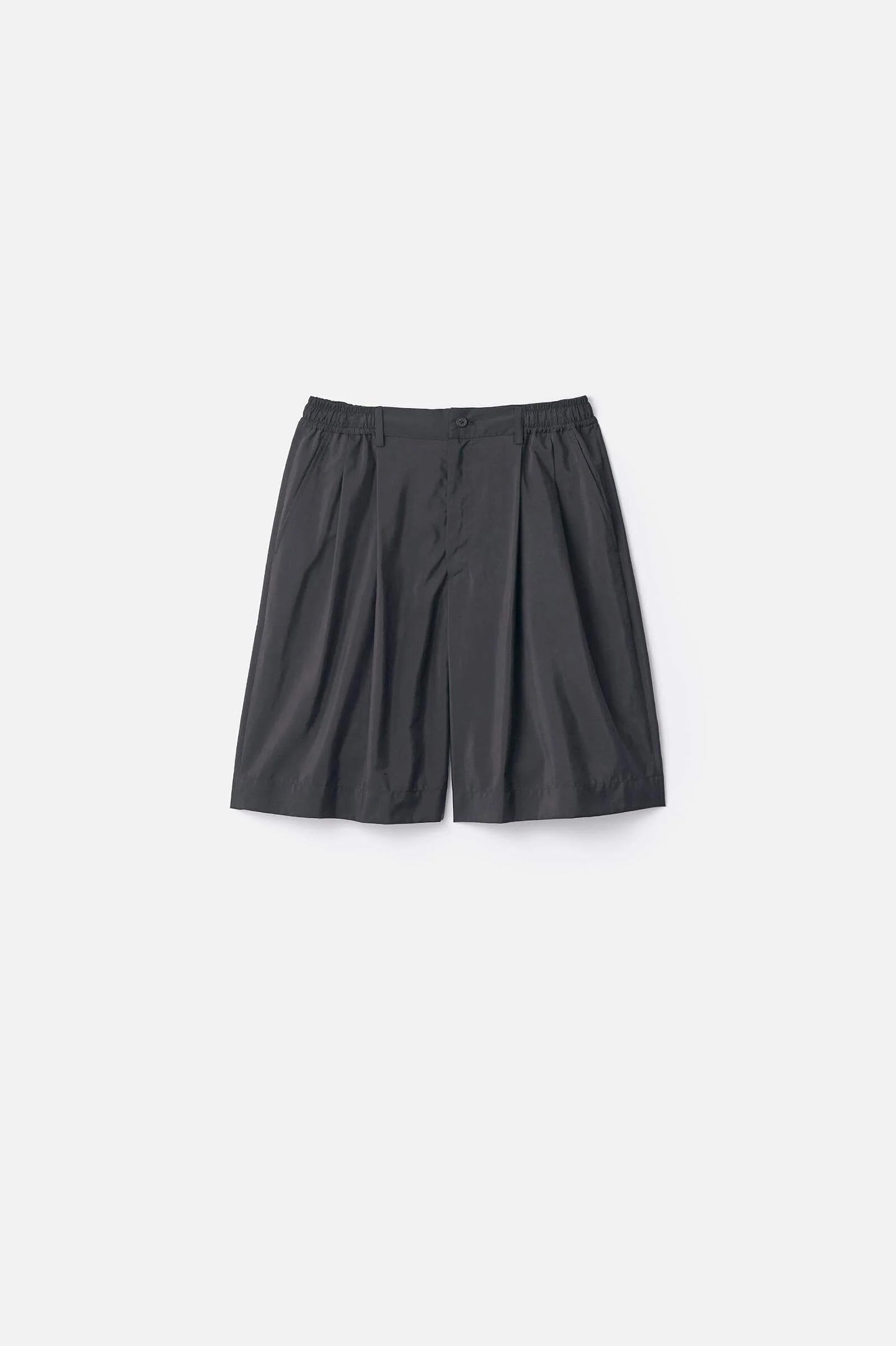 ssstein SILK NYLON WIDE EASY SHORT TROUSERS