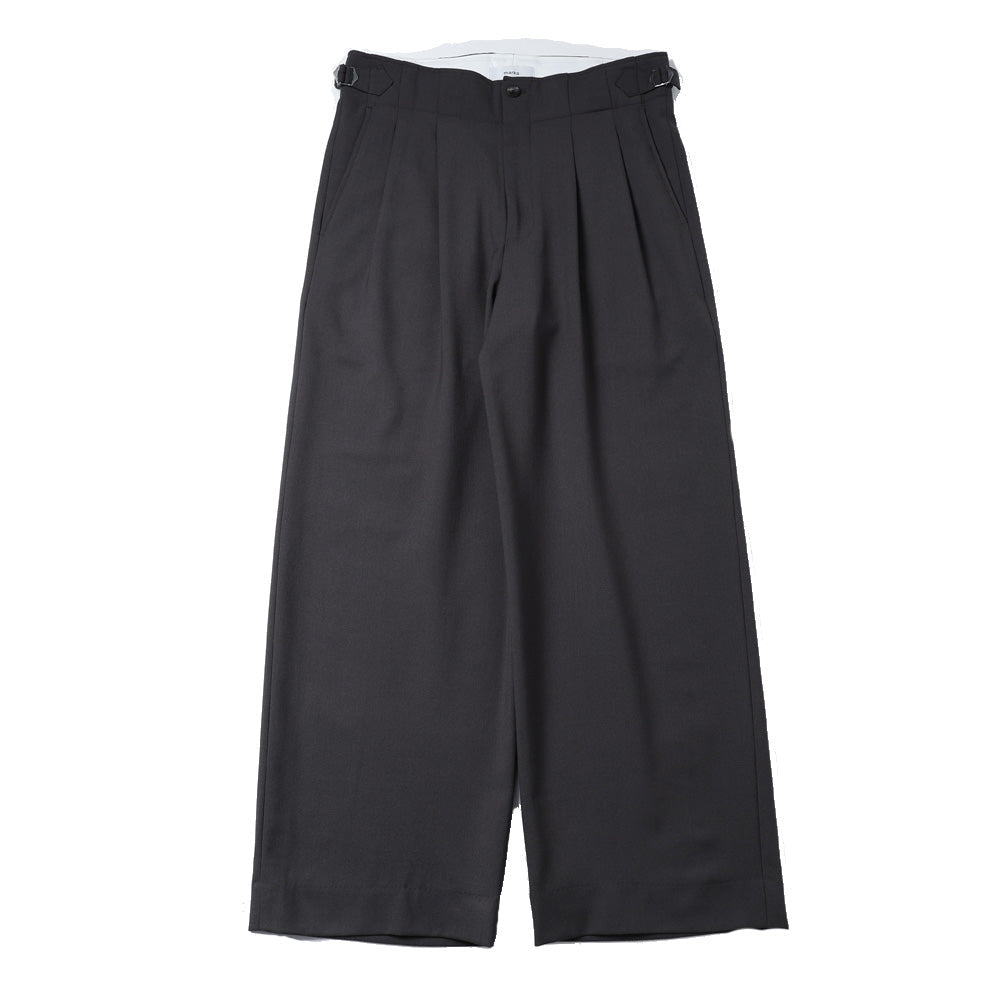 marka Two Tuck Military Trousers Recycled Polyester Non-Mulesed Wool Gabardine