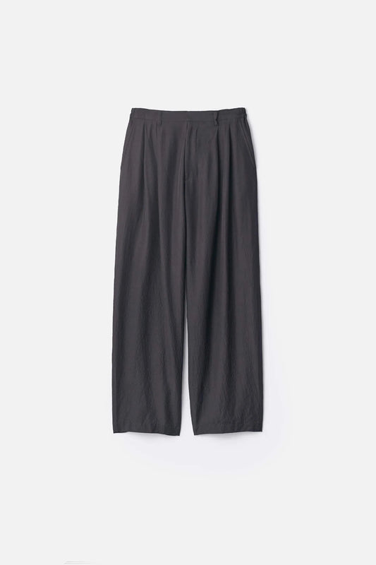 ssstein WOOL SILK WIDE EASY TROUSERS