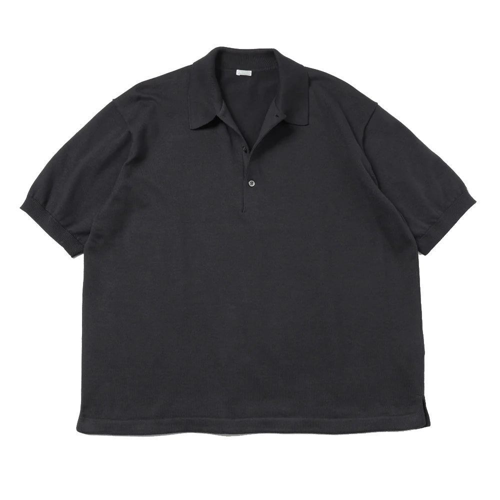 A.PRESSE Cotton Knit S/S Polo Shirts