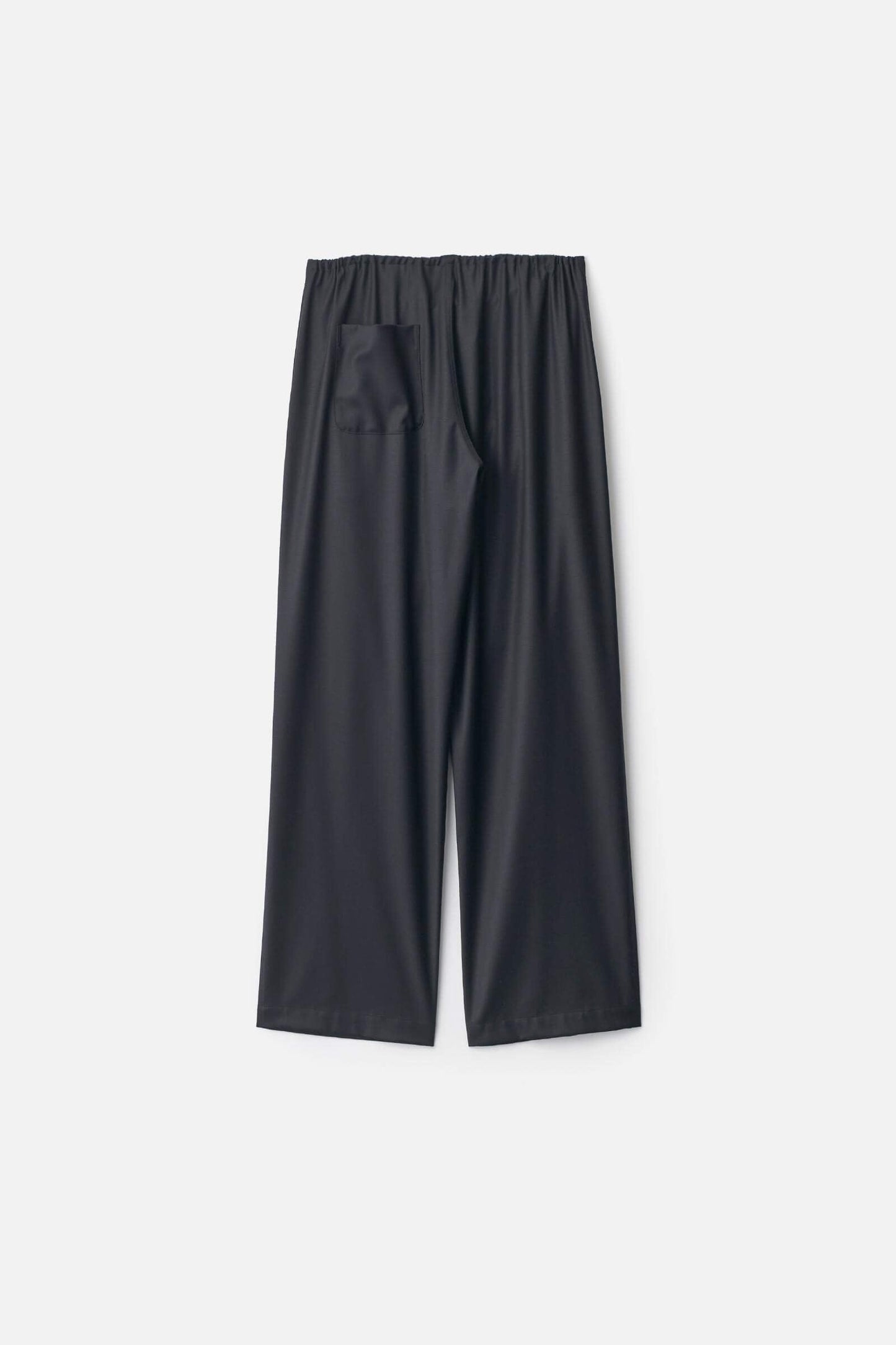 ssstein WOOL SILK DRAWSTRING EASY PANTS
