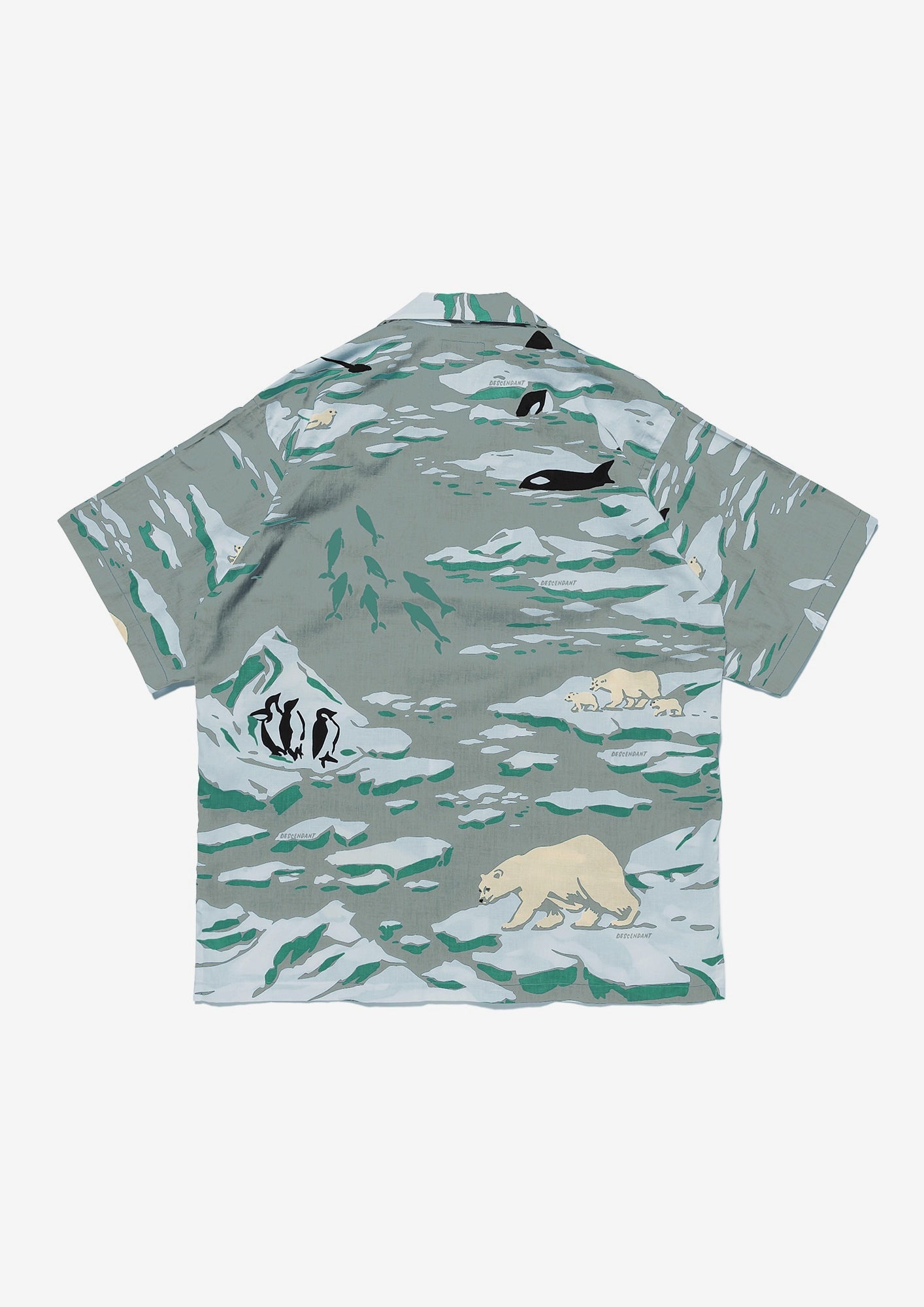 DESCENDANT EDGD OPEN COLLAR TEXTILE SS SHIRT