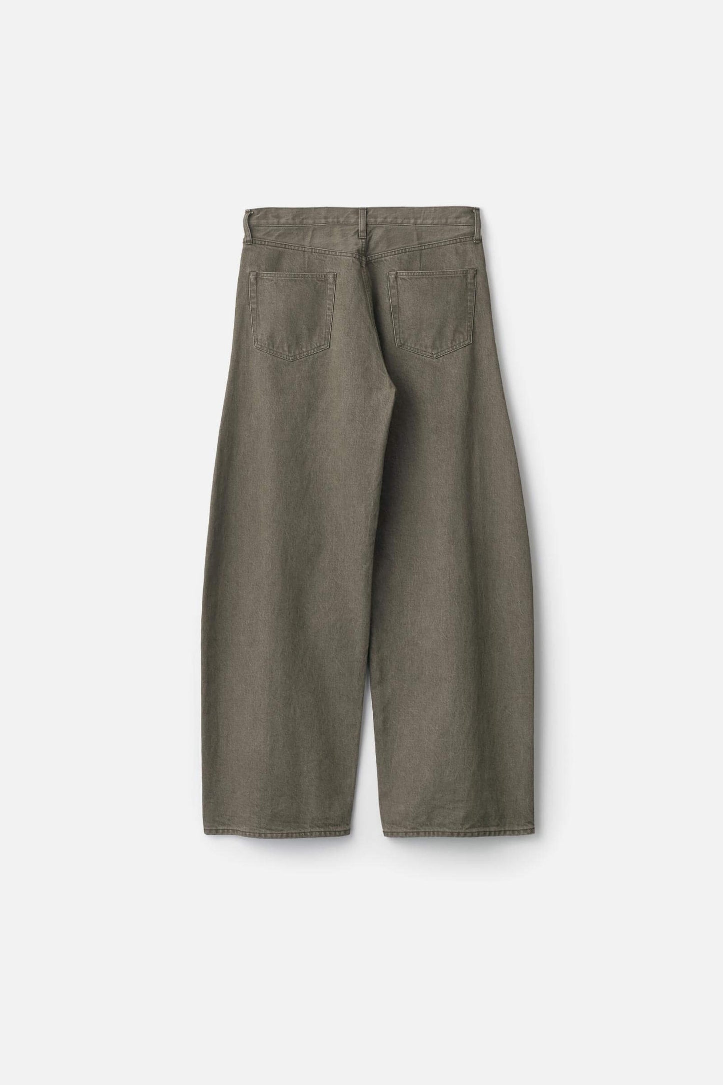ssstein DEFORMATION WIDE COLOR DENIM PANTS