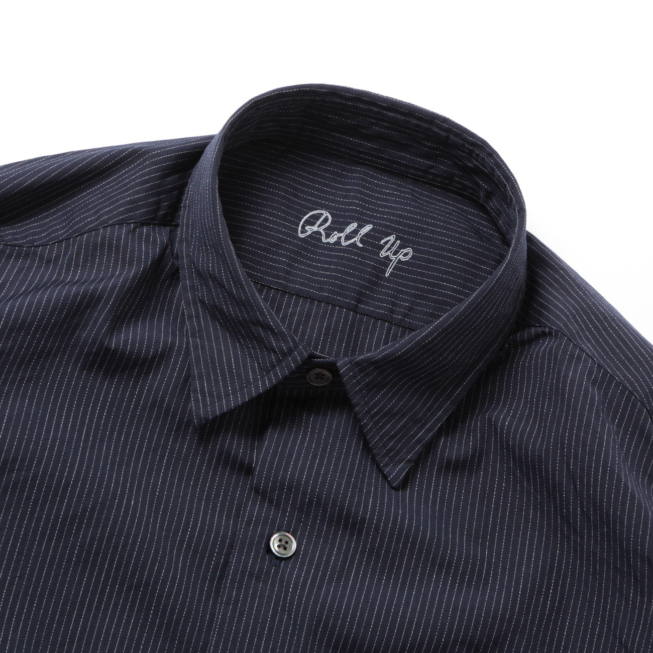 Porter Classic ROLL UP PIN STRIPE SHIRT