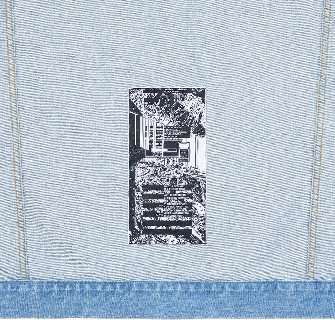 Cav Empt C.E WASHED DENIM ZIP JACKET