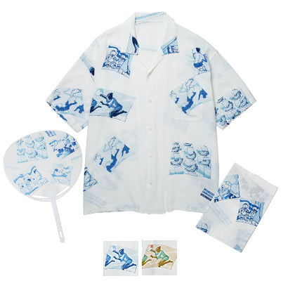 Porter Classic ALOHA SHIRT 阿波踊り with TENUGUI & UCHIWA