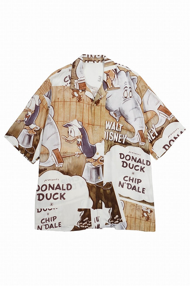 Porter Classic DISNEY V/P PC ALOHA COLLECTION ALOHA SHIRT / DONALD DUCK CHIPN' DALE