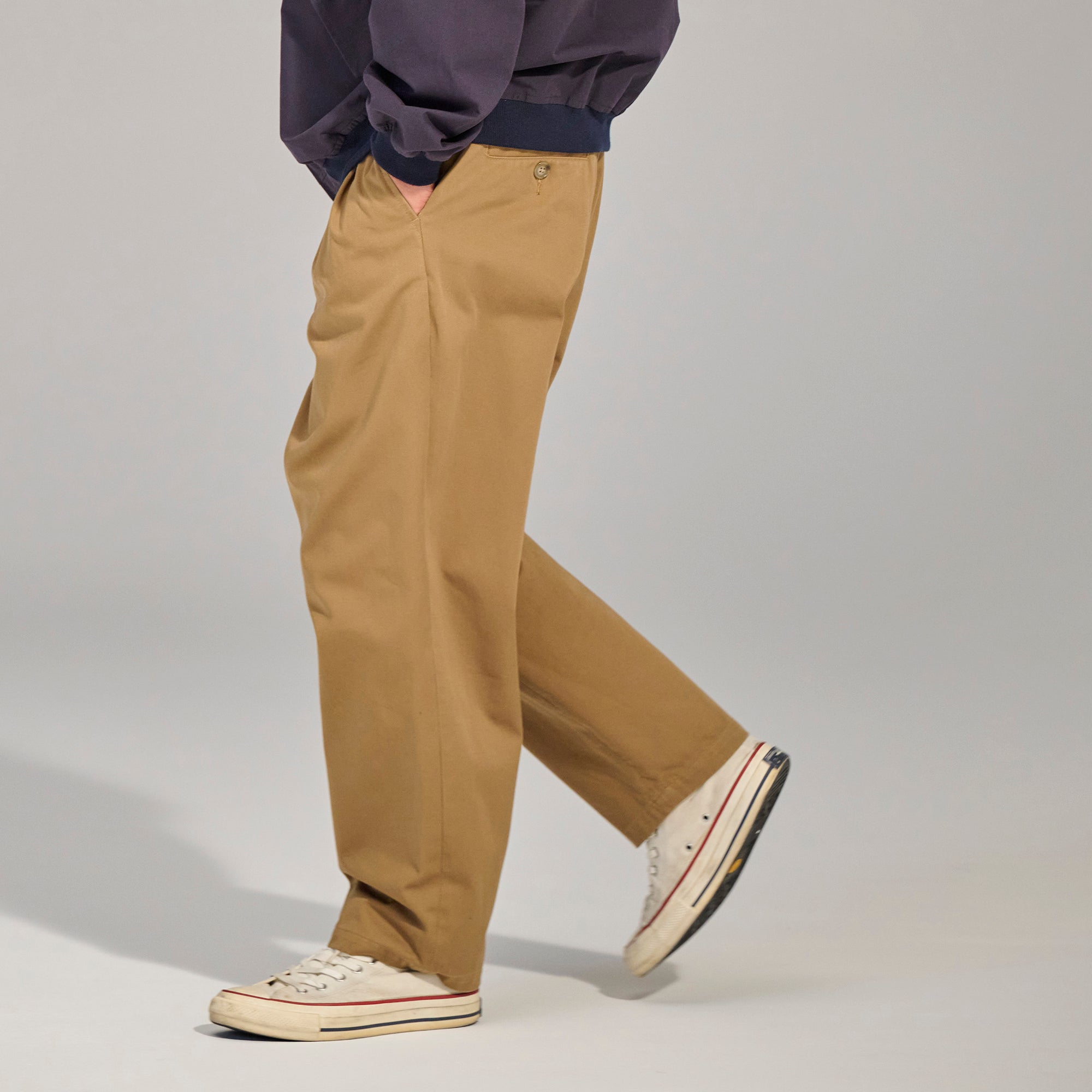 DESCENDANT DC-3 ORGANIC COTTON TWILL TROUSERS – unexpected store