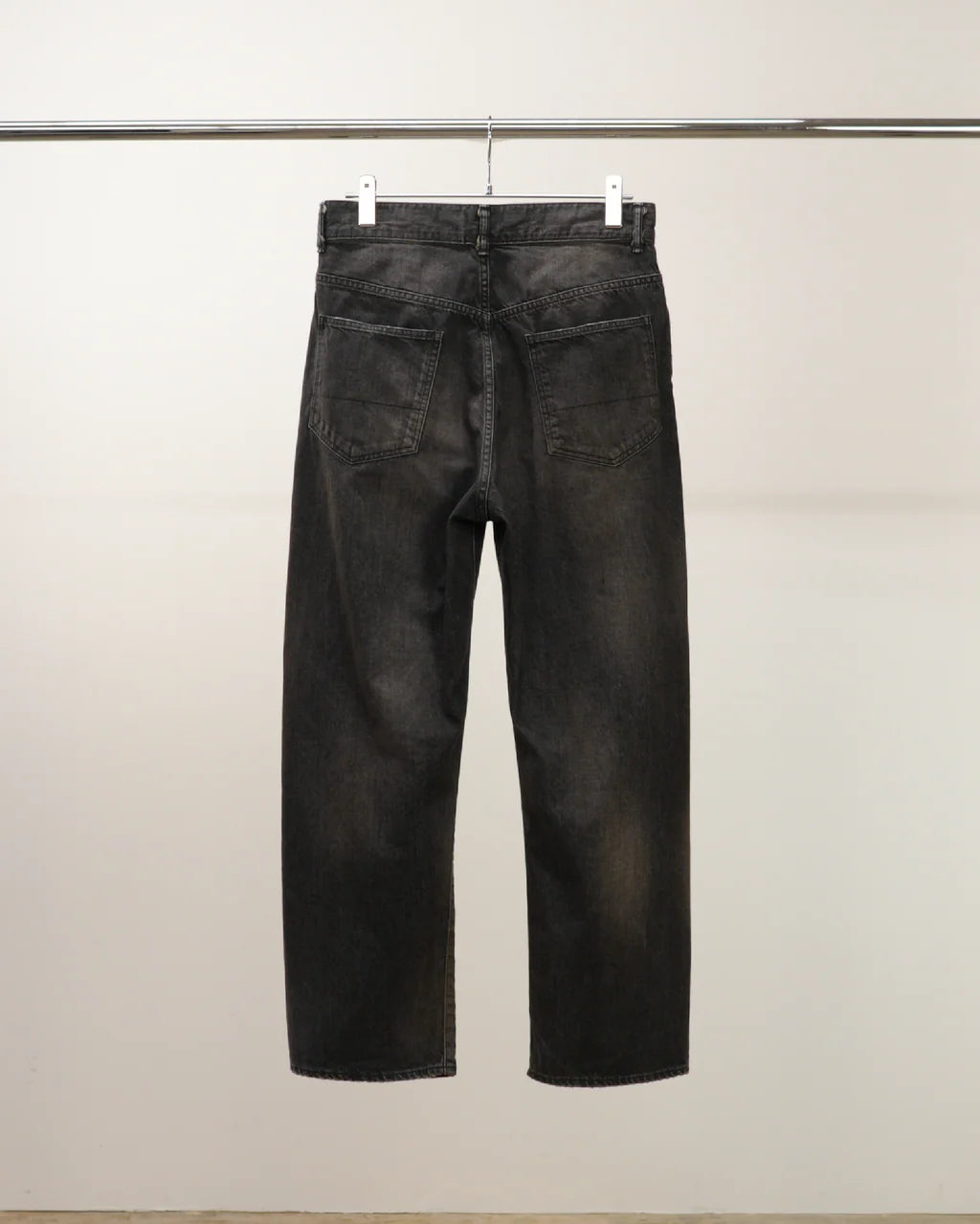 ANCELLM DENIM PANTS #02 AGING01 (BLACK)