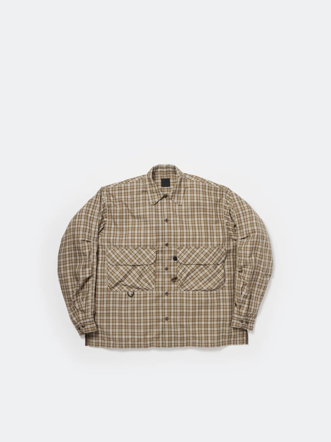 DAIWA PIER39 TECH SPORTS OPEN COLLAR SHIRT L/S GREN PLAID