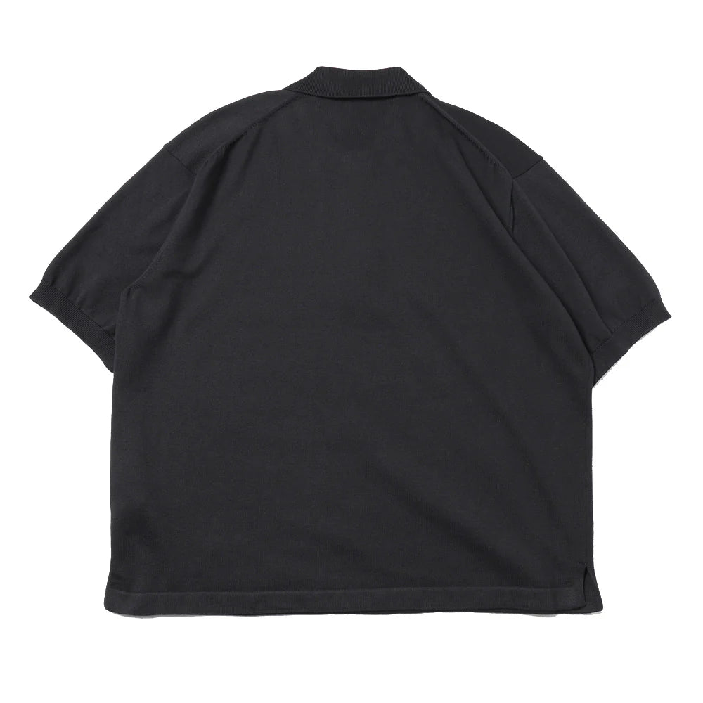 A.PRESSE Cotton Knit S/S Polo Shirts