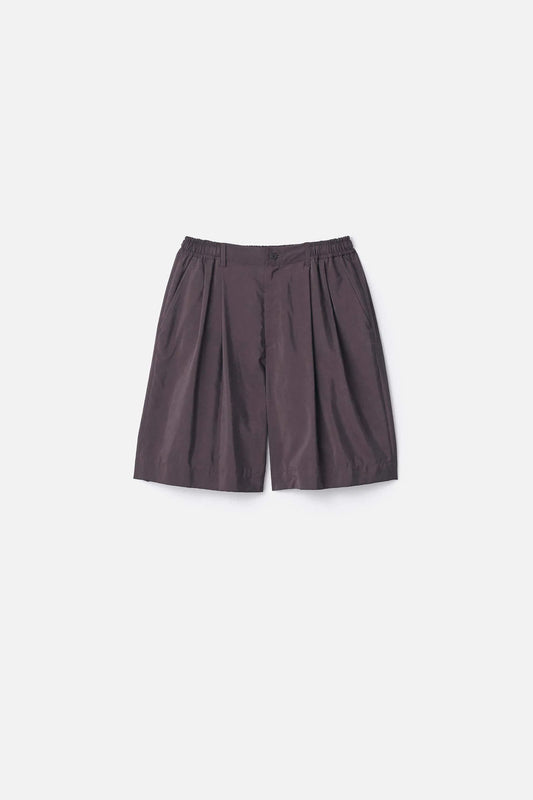 ssstein SILK NYLON WIDE EASY SHORT TROUSERS