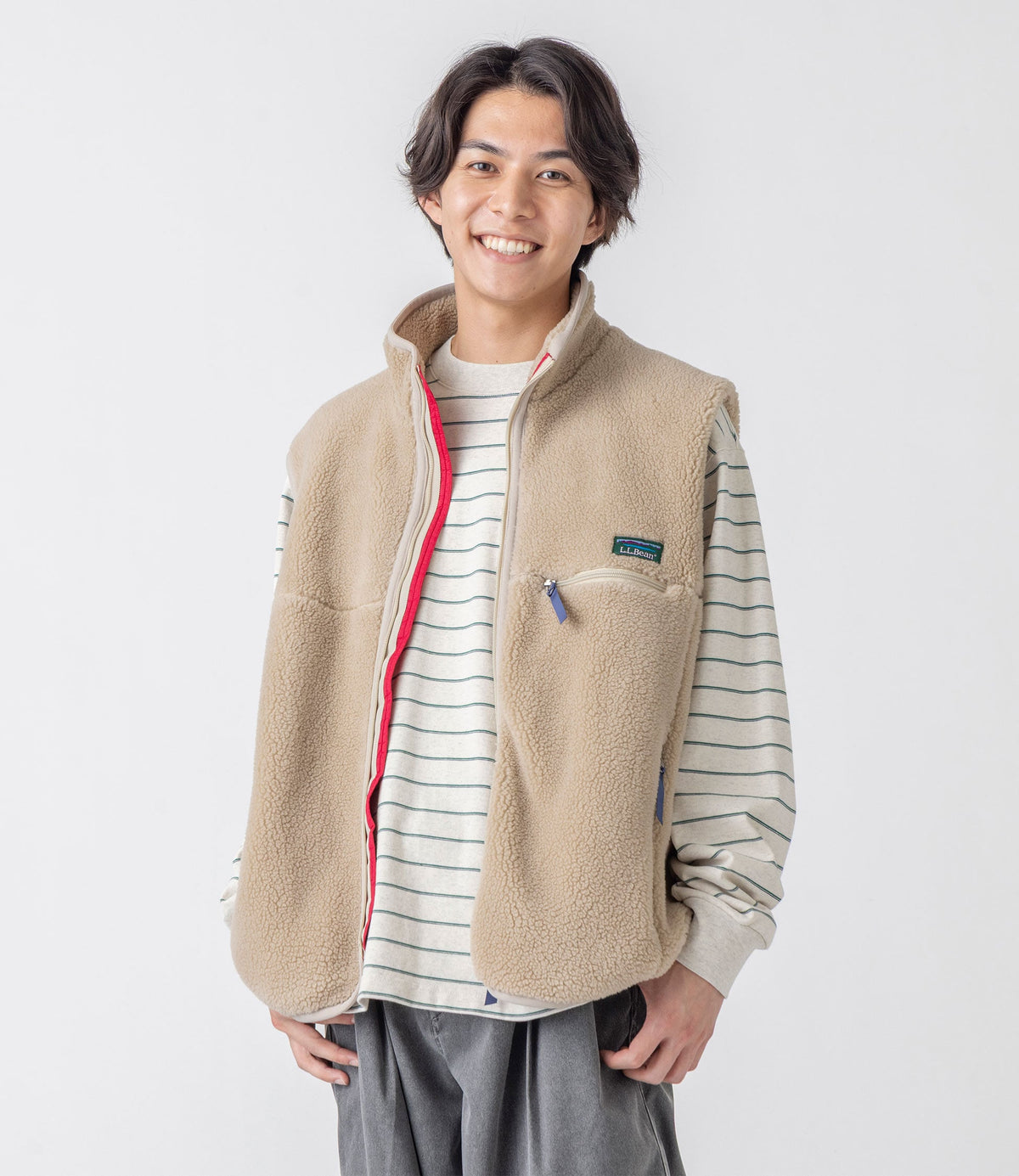L.L.Bean JAPAN EDITION Topsham Boa Fleece Vest