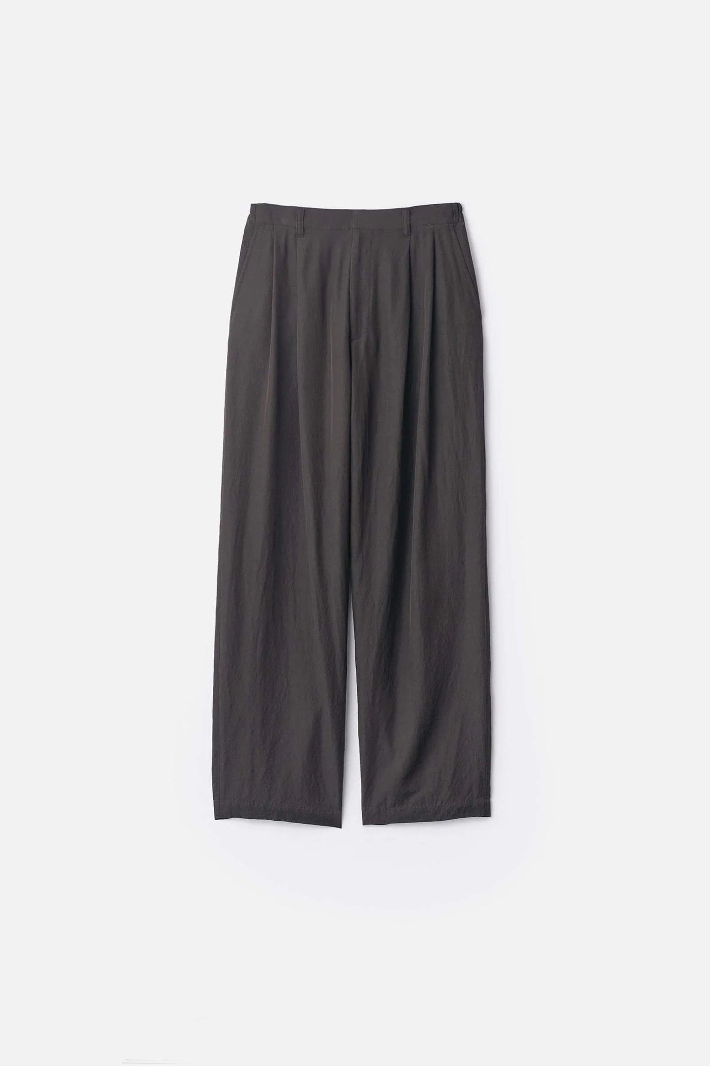 ssstein WOOL SILK WIDE EASY TROUSERS