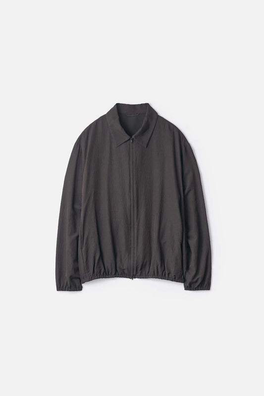 ssstein Wool Silk Collared Zip Jacket