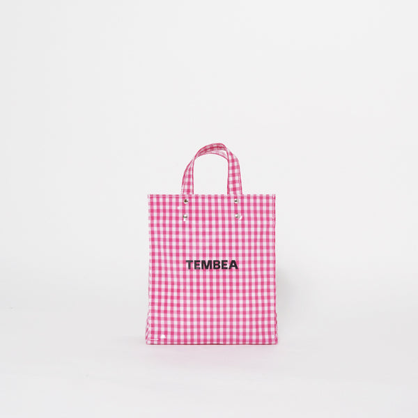TEMBEA PVC PAPER TOTE SMALL GINGHAM – unexpected store