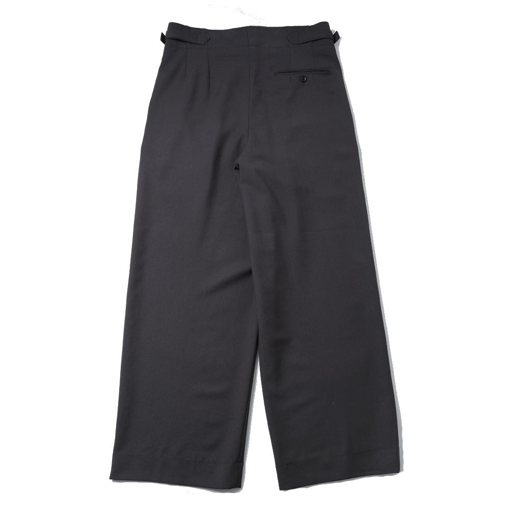 marka Two Tuck Military Trousers Recycled Polyester Non-Mulesed Wool Gabardine