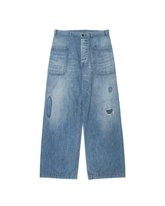 BOW WOW USN M44 DUNGAREE TROUSERS SIDE SEAMLESS