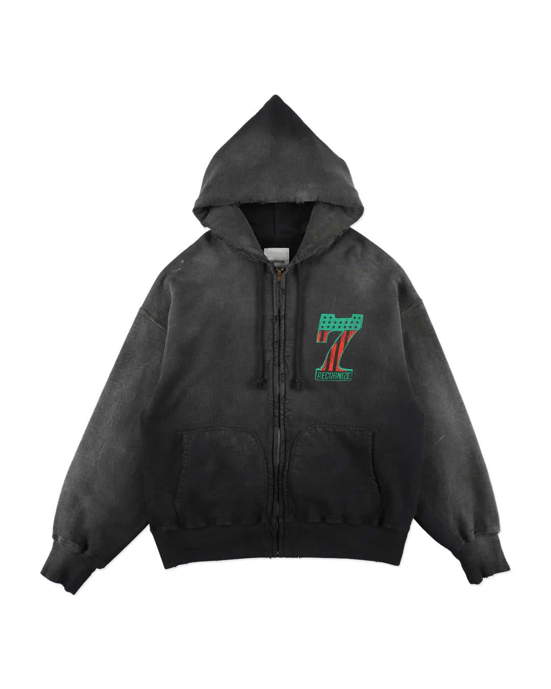 BOW WOW #7 VINYL ZIP HOODIE AGED
