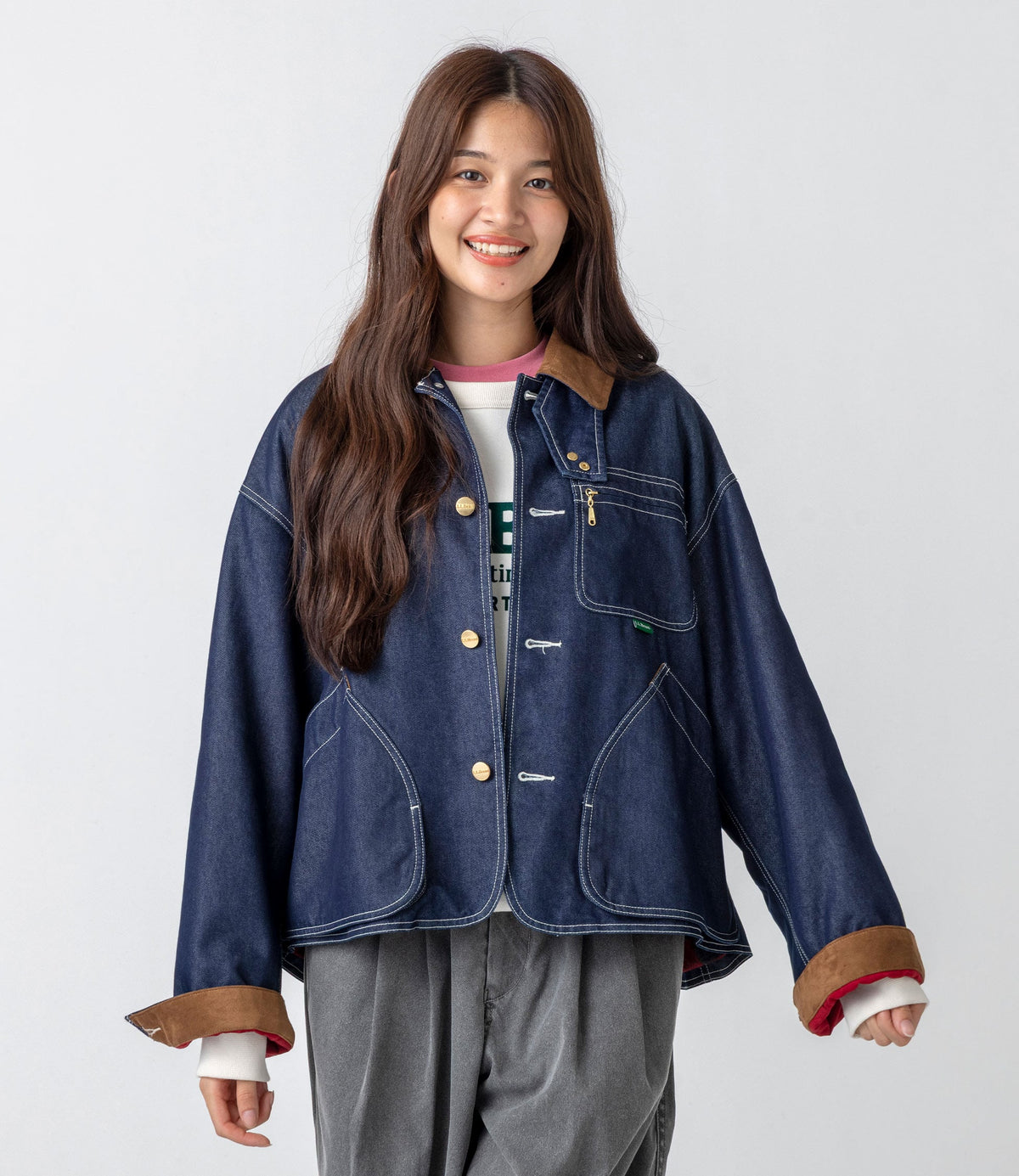 L.L.Bean JAPAN EDITION Women's Bean's Field Coat Fleece-Lined Indigo