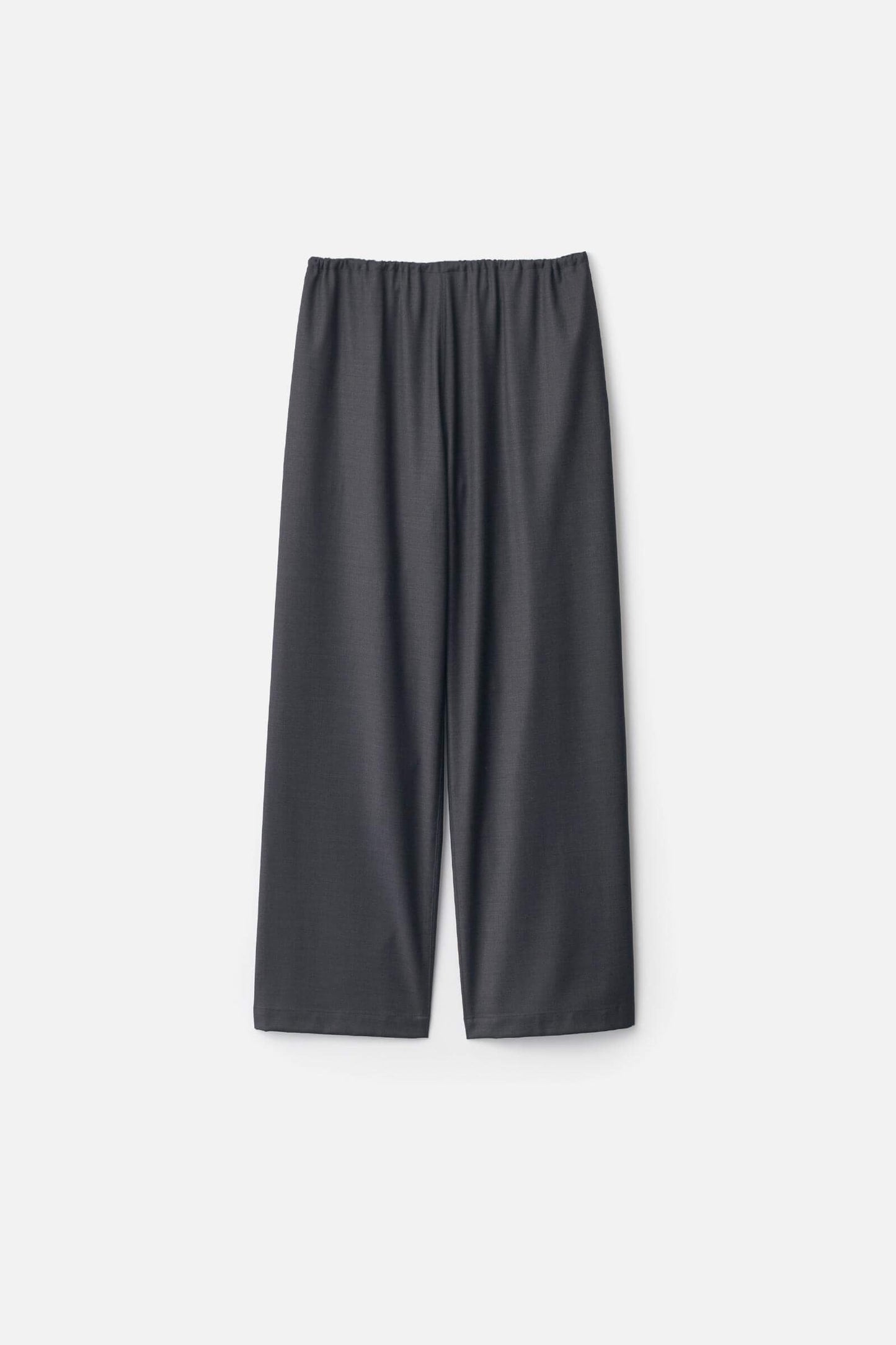 ssstein WOOL SILK DRAWSTRING EASY PANTS